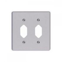 Placa Conjunto Ilumi Cinza 4X4 - 2 Tomadas