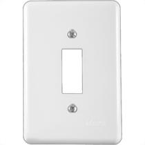 Placa Conjunto Ilumi Stylus Branco 4X2 - 1 Interruptor - 2049