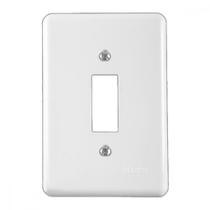 Placa Conjunto Ilumi Stylus Branco 4X2 - 1 Interruptor - 2049