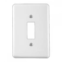 Placa Conjunto Ilumi Stylus Branco 4X2 - 1 Interruptor - 2049