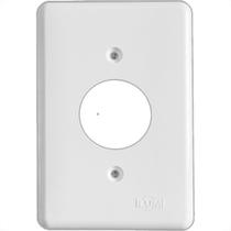 Placa Conjunto Ilumi Stylus Branco 4X2 - 1 Tomada Redonda - 2048