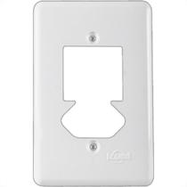 Placa Conjunto Ilumi Stylus Branco 4X2 - 2 Interruptores + 1 Tomada - 20430 Placa Conjunto Ilumi Stylus Branco 4X2 - 2 Interruptores + 1 Tomada - 20430