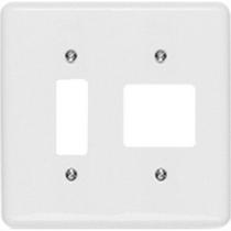 Placa Conjunto Ilumi Stylus Branco 4X4 - 1 Interruptor Vertical + 2 Horizontais