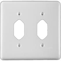 Placa Conjunto Ilumi Stylus Branco 4X4 - 1 Tomada + 1 Tomada 248E1 Placa Conjunto Ilumi Stylus Branco 4X4 - 1 Tomada + 1 Tomada 248E1