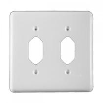 Placa Conjunto Ilumi Stylus Branco 4X4 - 1 Tomada + 1 Tomada 248E1 Placa Conjunto Ilumi Stylus Branco 4X4 - 1 Tomada + 1 Tomada 248E1