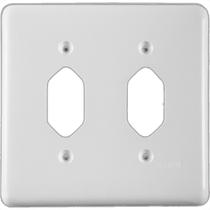 Placa Conjunto Ilumi Stylus Branco 4X4 - 1 Tomada + 1 Tomada 248E1 Placa Conjunto Ilumi Stylus Branco 4X4 - 1 Tomada + 1 Tomada 248E1