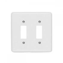 Placa Conjunto Ilumi Stylus Branco 4X4 - 2 Interruptores 250-G Placa Conjunto Ilumi Stylus Branco 4X4 - 2 Interruptores 250-G