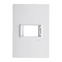 Placa Conjunto Modular Ilumi Vivaz 4X2 - 1 Modulo Horizontal + Suporte 76070 Placa Conjunto Modular Ilumi Vivaz 4X2 - 1 Modulo Horizontal + Suporte 76070