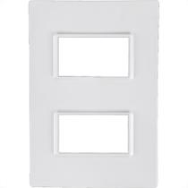 Placa Conjunto Modular Ilumi Vivaz 4X2 - 2 Modulos Separados + Suporte 76080