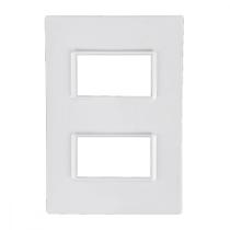 Placa Conjunto Modular Ilumi Vivaz 4X2 - 2 Modulos Separados + Suporte 76080 Placa Conjunto Modular Ilumi Vivaz 4X2 - 2 Modulos Separados + Suporte 76080