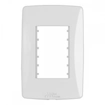 Placa Conjunto Modular Mectronic Petra 4X2 - 2 Modulos - 82002