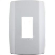 Placa Conjunto Modular Slim 4X2 - 1 Modulo Vertical Branca 8206 Placa Conjunto Modular Slim 4X2 - 1 Modulo Vertical Branca 8206