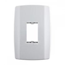 Placa Conjunto Modular Slim 4X2 - 1 Modulo Vertical Com Suporte 82060 Placa Conjunto Modular Slim 4X2 - 1 Modulo Vertical Com Suporte 82060
