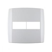 Placa Conjunto Modular Slim 4X4 - 1 Modulo + 1Modulo Separados Horizontais Branca 8306 Placa Conjunto Modular Slim 4X4 - 1 Modulo + 1Modulo Separados Horizontais Branca 8306