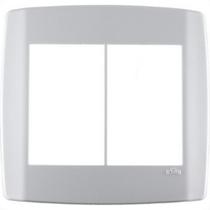 Placa Conjunto Modular Slim 4X4 - 3 Modulos + 3 Modulos Juntos Branca 8309