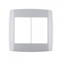 Placa Conjunto Modular Slim 4X4 - 3 Modulos + 3 Modulos Juntos Branca 8309 Placa Conjunto Modular Slim 4X4 - 3 Modulos + 3 Modulos Juntos Branca 8309