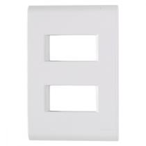 Placa Conjunto Modular Tramontina Liz 4X2 - 2 Modulos Separados 57106/206 Placa Conjunto Modular Tramontina Liz 4X2 - 2 Modulos Separados 57106/206