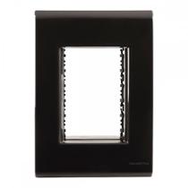 Placa Conjunto Modular Tramontina Liz 4X2 - Grafite 3 Modulos - 57106048