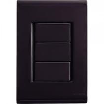 Placa Conjunto Modular Tramontina Liz 4X2 - Grafite (Cega) - 57173000