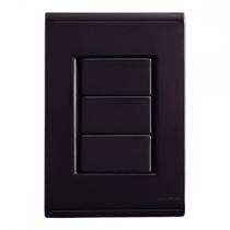 Placa Conjunto Modular Tramontina Liz 4X2 - Grafite (Cega) - 57173000