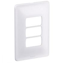 Placa Conjunto Modular Zeffia 4X2 - 3 Modulos Separados Horizontal Branca - 0183