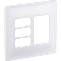 Placa Conjunto Modular Zeffia 4X4 - 3 Modulos + 3 Modulos Juntos Branca - 680176