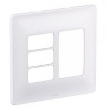Placa Conjunto Modular Zeffia 4X4 - 3 Modulos + 3 Modulos Juntos Branca - 680176 Placa Conjunto Modular Zeffia 4X4 - 3 Modulos + 3 Modulos Juntos Branca - 680176