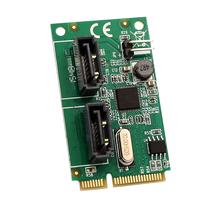 Placa controladora Mini PCIe para SATA III Syba ASM1061 de 2 portas Placa controladora Mini PCIe para SATA III Syba ASM1061 de 2 portas