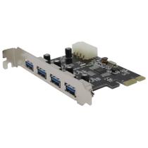 Placa Controladora Pci Express 1x Pci-E Com 4 Portas USB 3.0 Dp-43