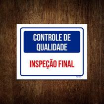 Placa Controle De Qualidade Inspeção Final 36x46