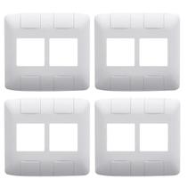 Placa Cor Branca Com 4 Módulos 4x4 Pol. Tramontina Aria