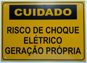 Placa Cuidado - Geração Própria - Padrão SP - MG - RS - SC - DF - MS - Tam 18x25 c/ 5un