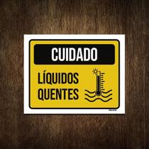 Placa Cuidado Líquidos Quentes 36X46