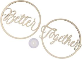 Placa da cadeira de casamento assina placas de volta da cadeira de madeira para casar