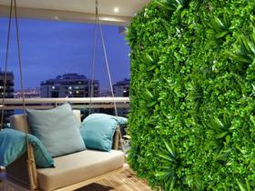 Placa de 4,5m² Monte Jardim Vertical com Plantas de Luxo Artificiais Cobertura Total Para Paredes -DE0225