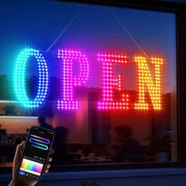 Placa de Aberto LemonNova 122x41cm LED 16 Cores Temporizador