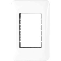Placa de Acabamento com Suporte, 3 Postos, 4 x 2", Lgp23, Pial Placa de Acabamento com Suporte, 3 Postos, 4 x 2", Lgp23, Pial