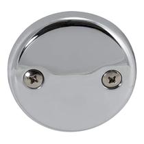 Placa de acabamento para extravasor de banheira EZ-FLO cromada 8 cm