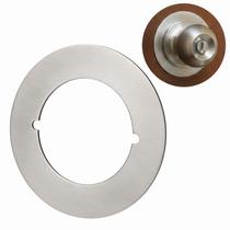 Placa de acabamento Siwil em aço inoxidável, 9 cm de diâmetro, pacote com 2