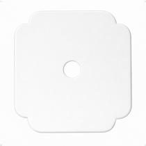 Placa de acabamento trust4care 4 unidades branca quadrada 4,3 cm para roseta Placa de acabamento trust4care 4 unidades branca quadrada 4,3 cm para roseta