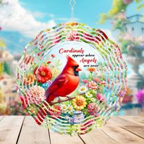 Placa de aço fosco Wind Spinner TIANCENTRAL Cardinal 3D