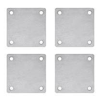 Placa de aço Icokin 6x6 cm com furos, placa de aço A36 Placa de aço Icokin 6x6 cm com furos, placa de aço A36