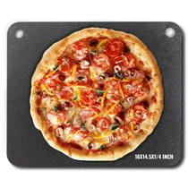 Placa de aço para pizza VEVOR 40x37x0,6cm em aço carbono pré-temperado Placa de aço para pizza VEVOR 40x37x0,6cm em aço carbono pré-temperado