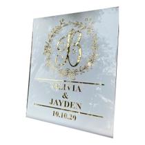 Placa de acrilico para datas comemorativas - personalizada