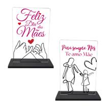Placa de Acrílico para o Dia das Mães Personalização Exclusiva e Elegante Placa de Acrílico para o Dia das Mães Personalização Exclusiva e Elegante