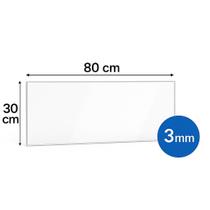 Placa De Acrilico Transparente Cristal 80 X 30 Cm 3mm