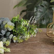 Placa de acrílico UNIQOOO Clear Wedding Table Numbers 20x25cm, pacote com 10 Placa de acrílico UNIQOOO Clear Wedding Table Numbers 20x25cm, pacote com 10