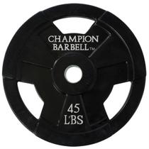 Placa de aderência revestida de borracha Champion Barbell 20 kg (45 lb)