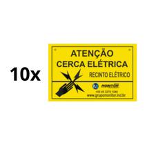 Placa de Advertência (10 Und) Monitor