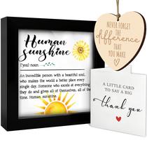 Placa de agradecimento: presente motivacional Human Sunshine HF484